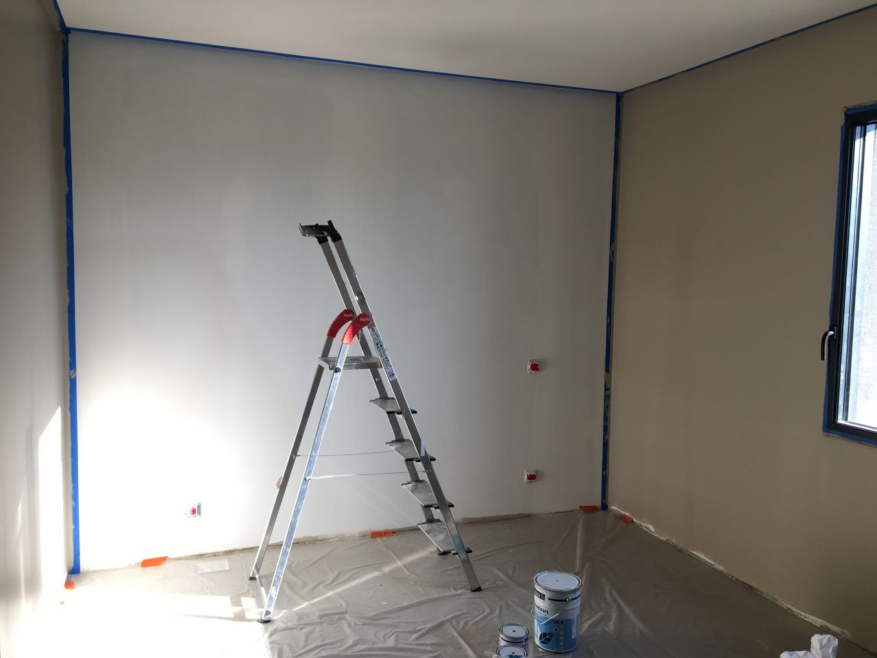 Photo mise en couleur des murs de notre chambre (beige wes ...
