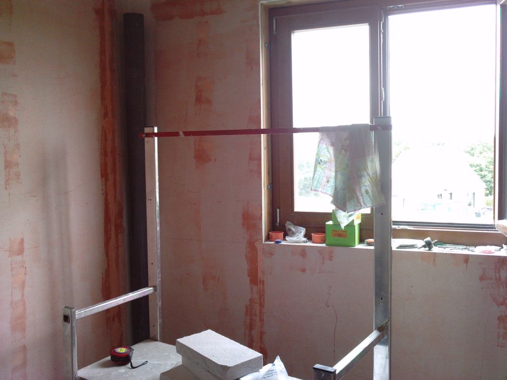 Salle de bain, première... plancher à l'étage peinture, entre ...