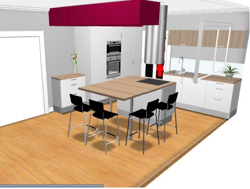 Les projets implantation de vos cuisines 8700 messages page 334 Fait table désign cuisine de