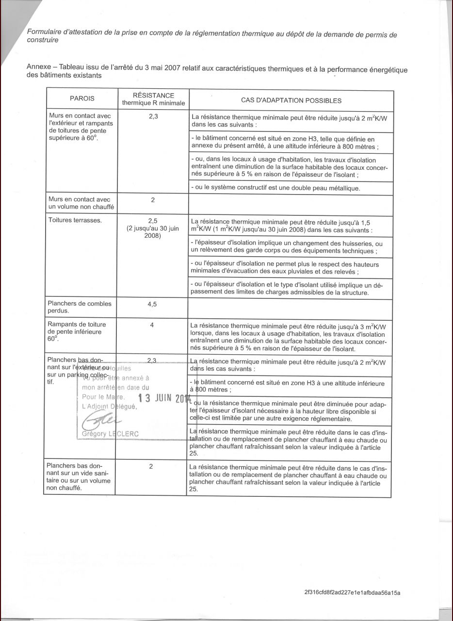 rglementation thermique