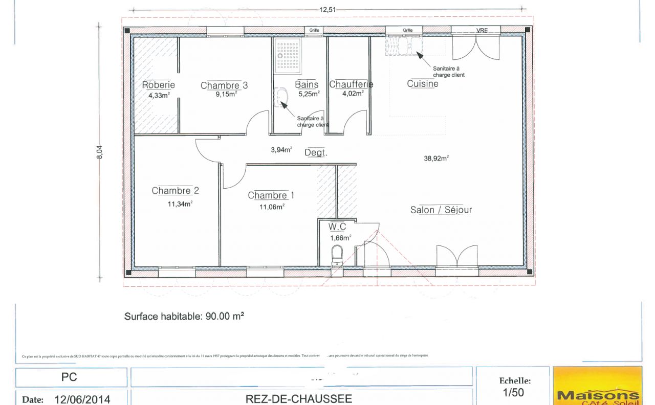 Le plan de notre maison