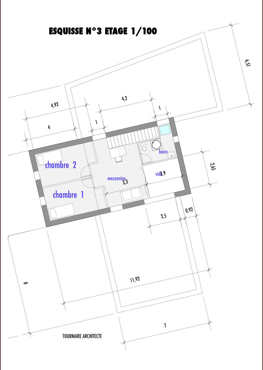 Plan du première étage