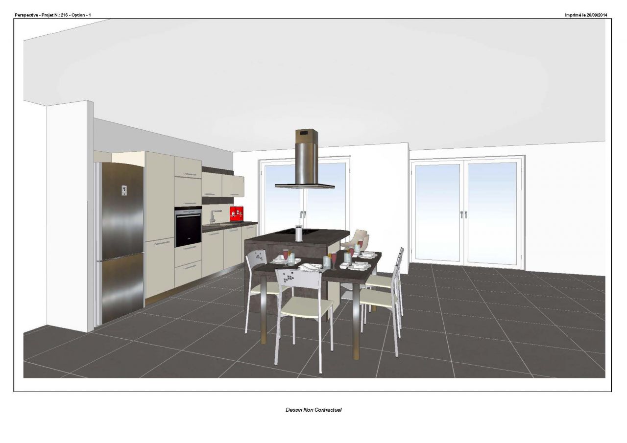 autre proposition de cuisine vue nord