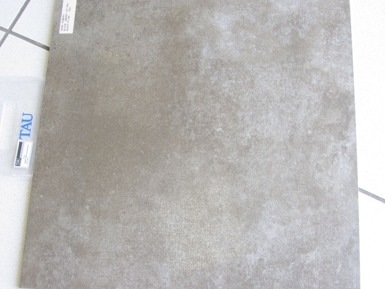 Carrelage tau ceramica srie cement 60 x 60 smoke rectifi