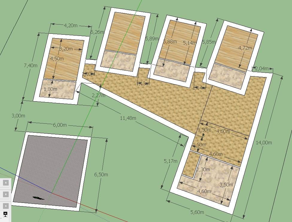 Plan des pices de la maison