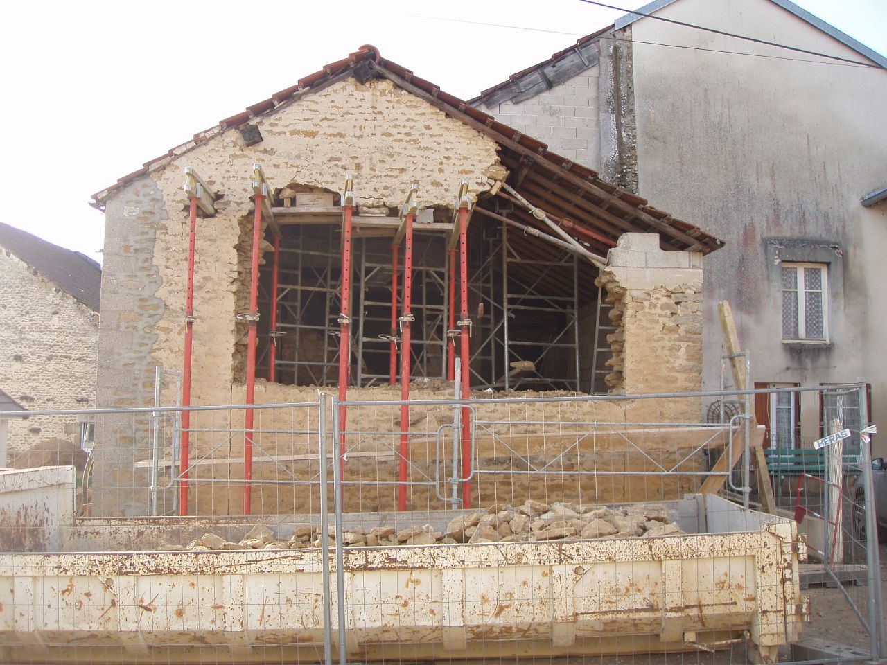 percement de la porte de garage