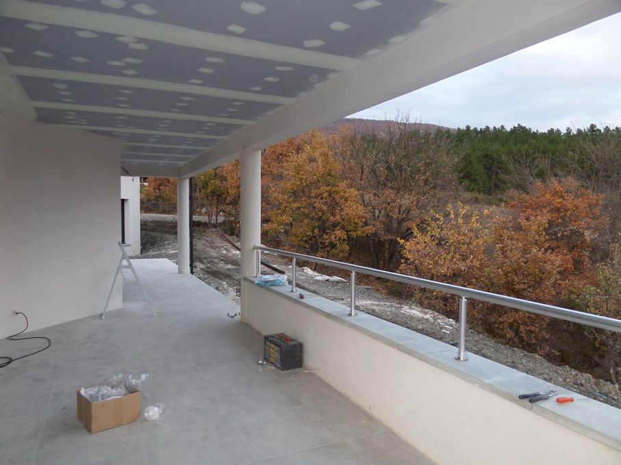 Rambarde de la terrasse est
