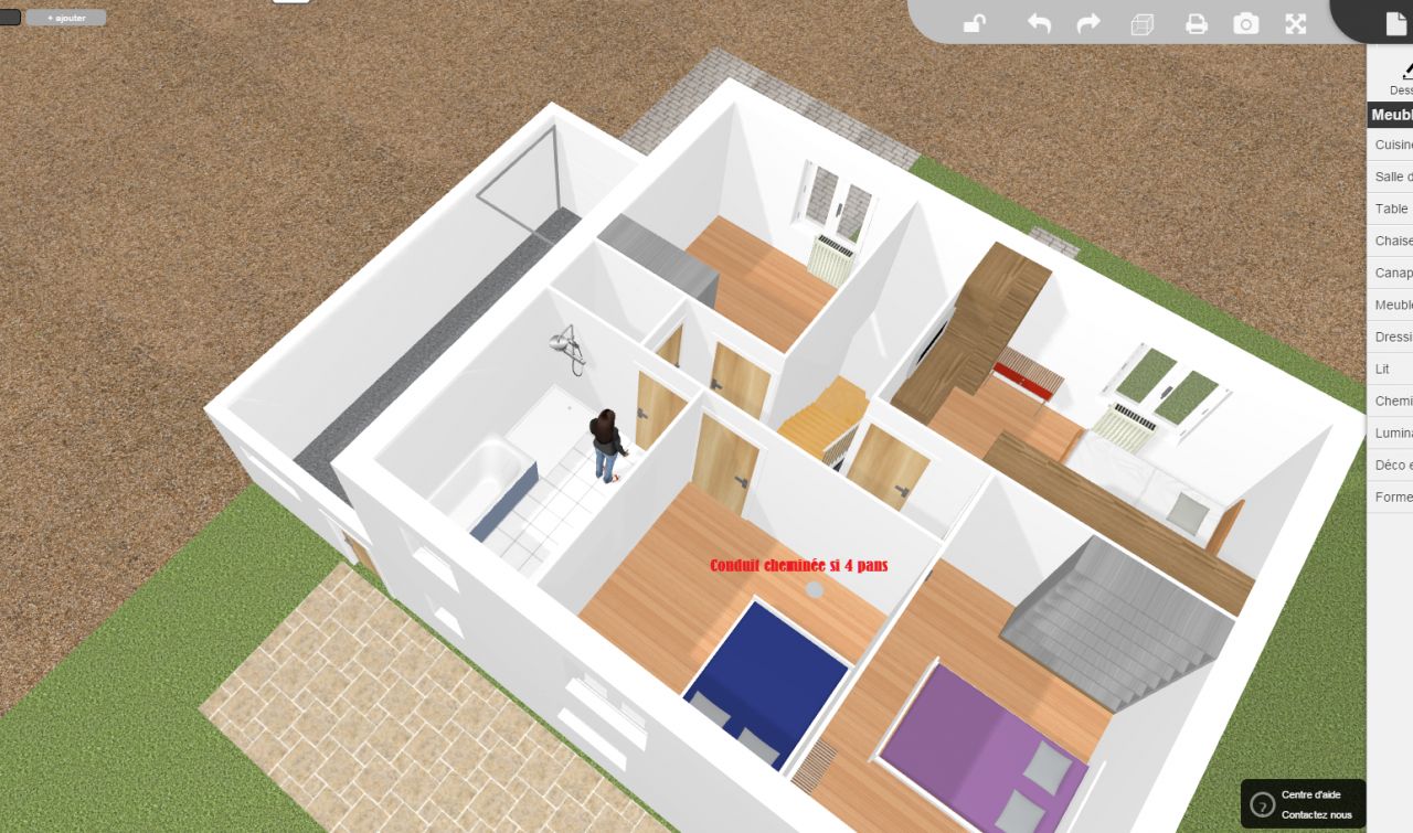 essai sortie cheminée si 4 pans