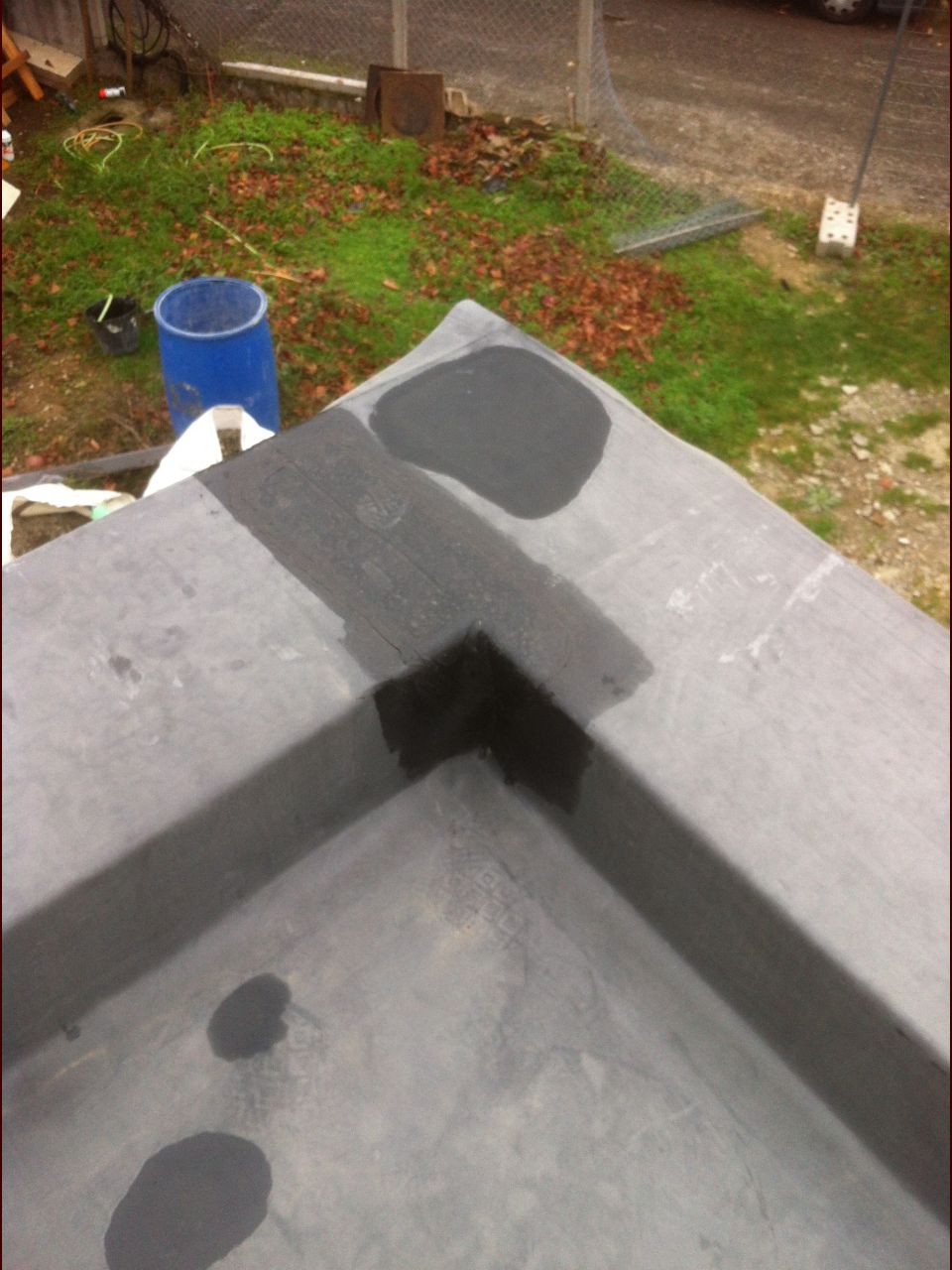 Étanchéité angle rentrant