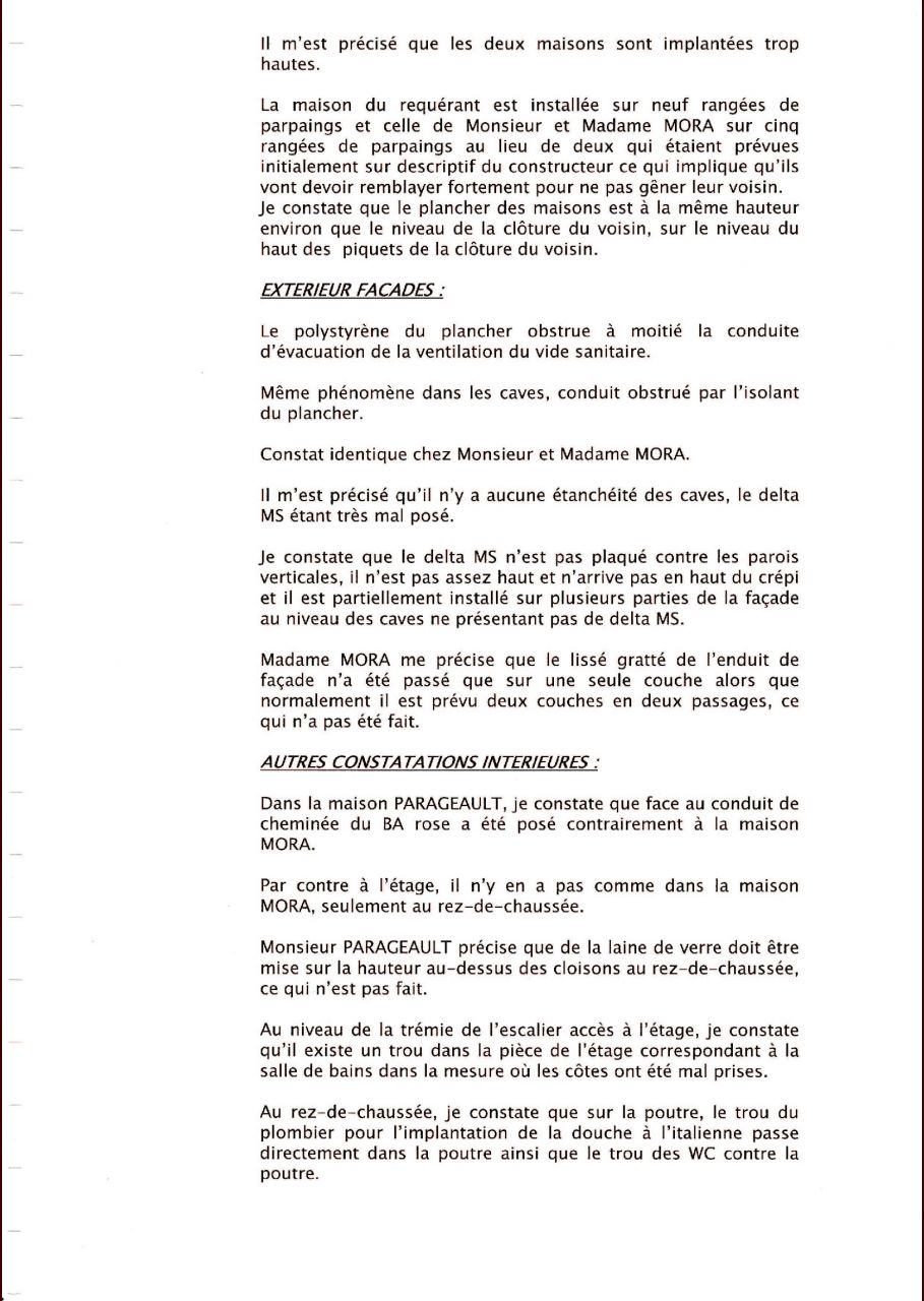 1er constat, 1ère partie