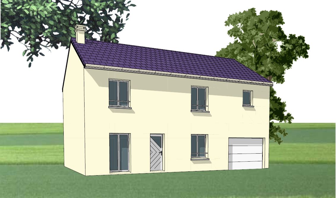 Nouveau plan du R 1 proposée pour être conforme aux exigences de la DDT.
<br />
Fenêtre au dessus du garage: pas bonne pour nous