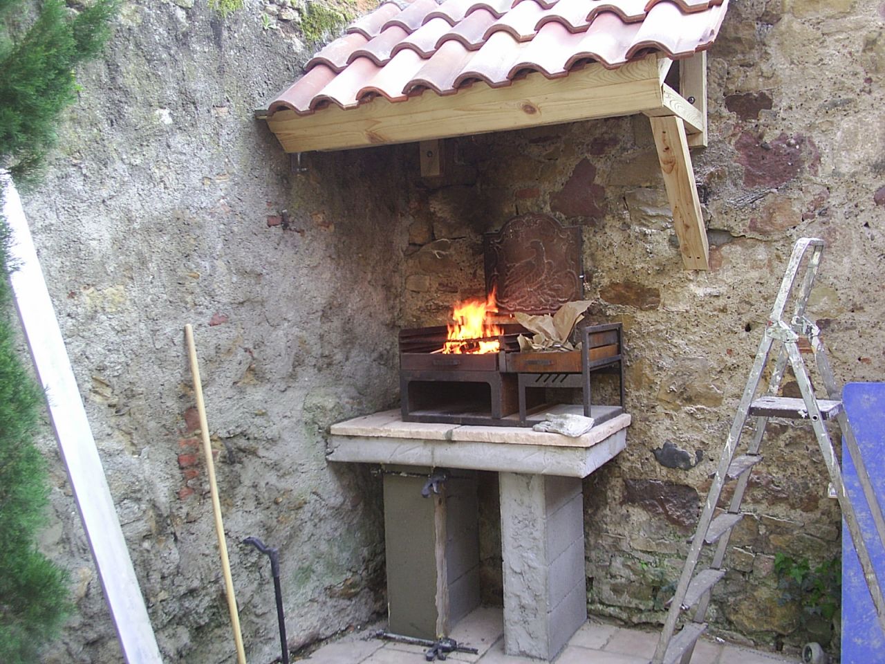 Crépissage des 2 jambes et on en profite pour faire une première chauffe!!!