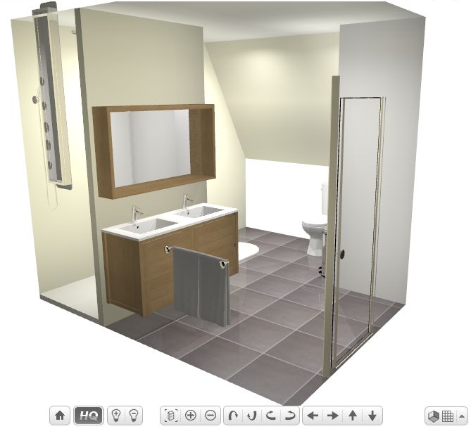 Vue 1 - Salle de bain 3D