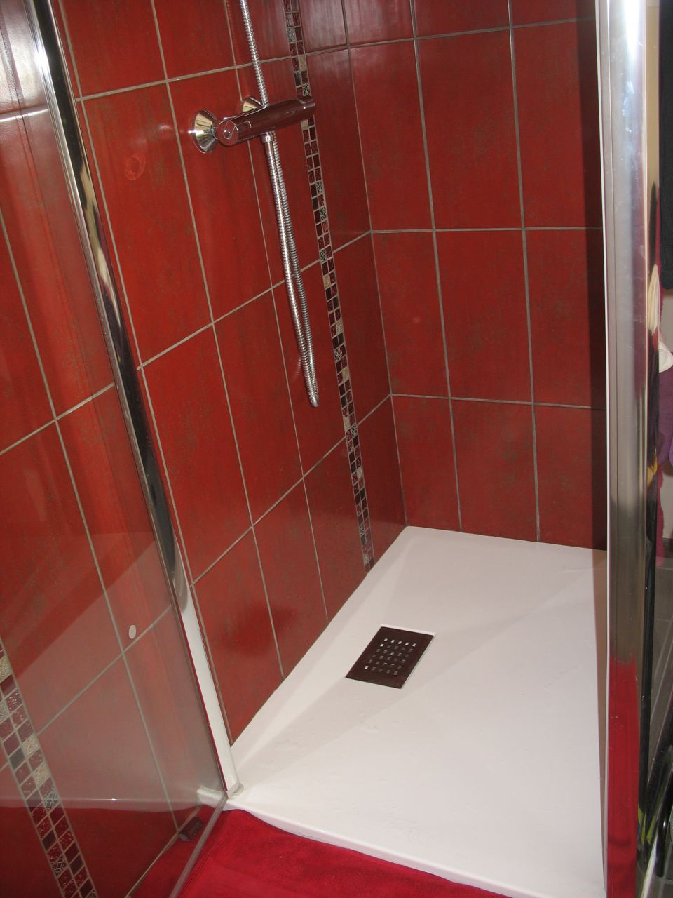 vue du receveur de douche