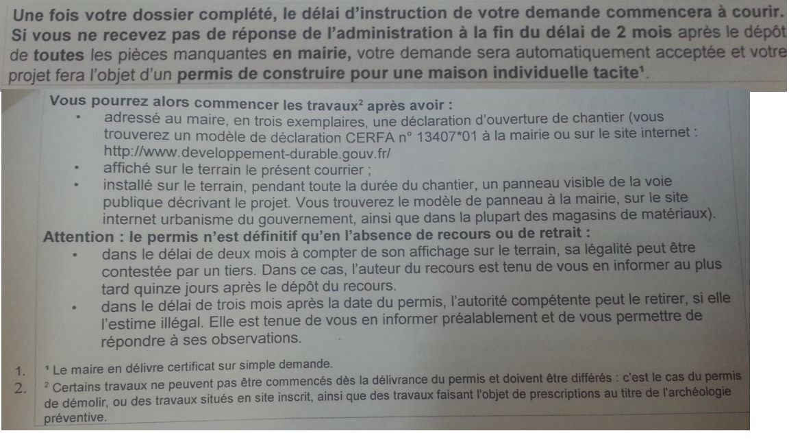 texte légaux sur permis