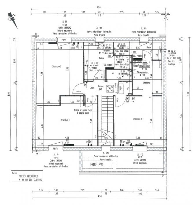 Plan d'Excution : Etage (reste quelques modifs en cours)