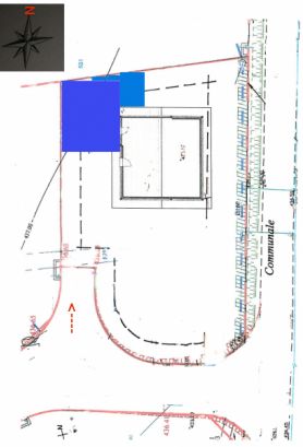 plan de masse avec Nord en haut