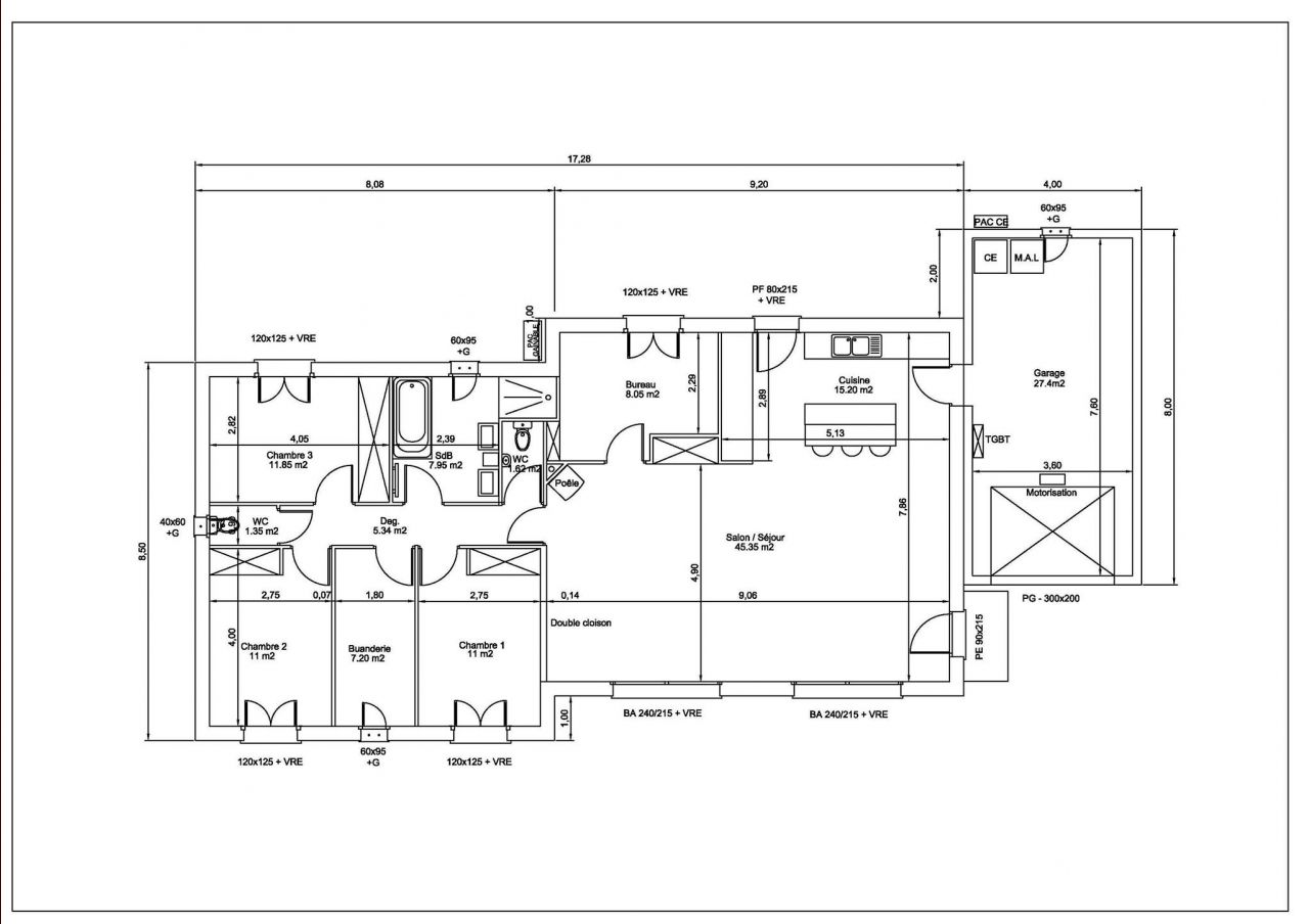 Plan de la maison