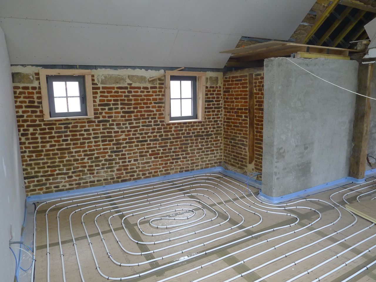 pose plancher chauffant