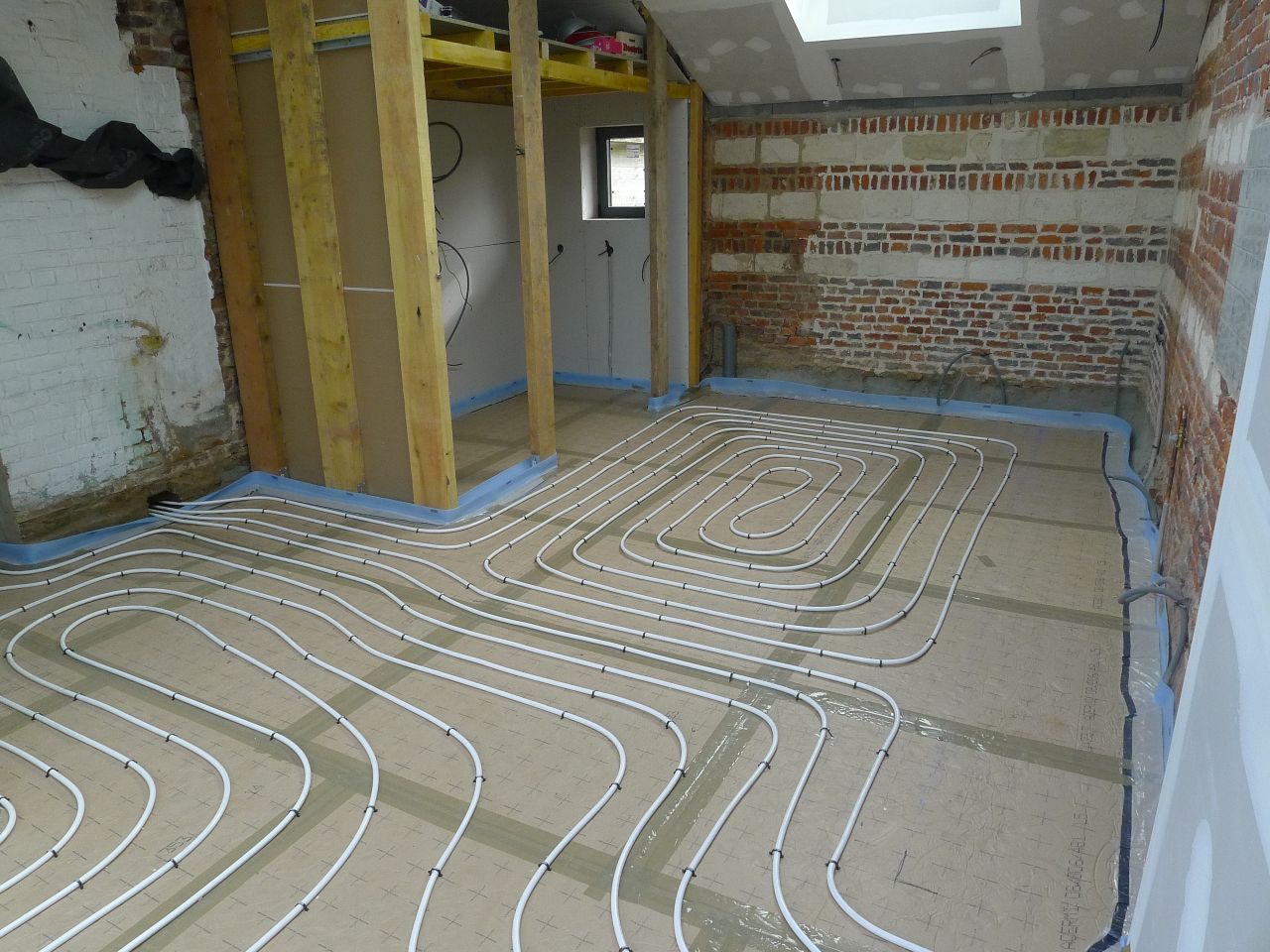 pose plancher chauffant
