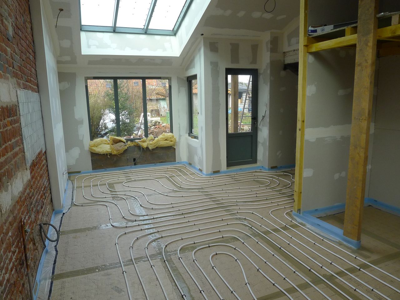 pose plancher chauffant