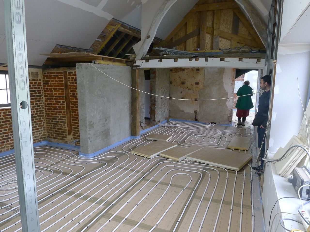 pose plancher chauffant