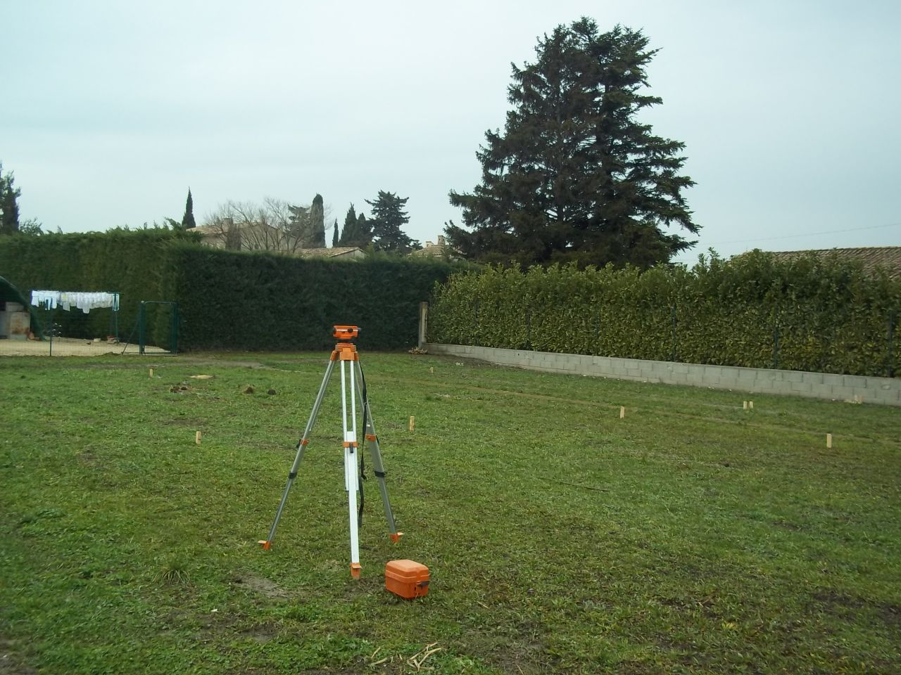 Implantation de la maison sur le terrain