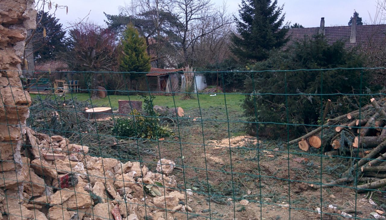 L'abattage mur et Cdre Fvrier 2015