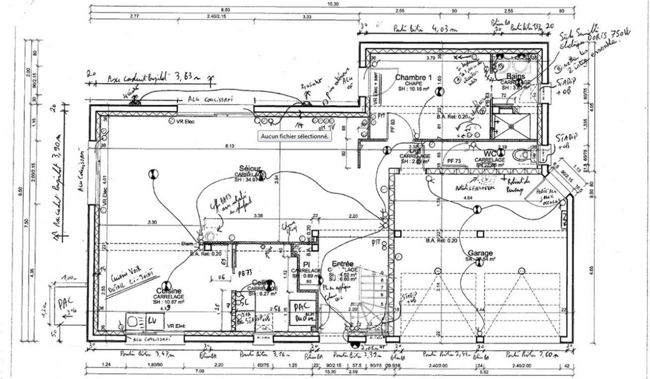 plan lectrique rez de chausse