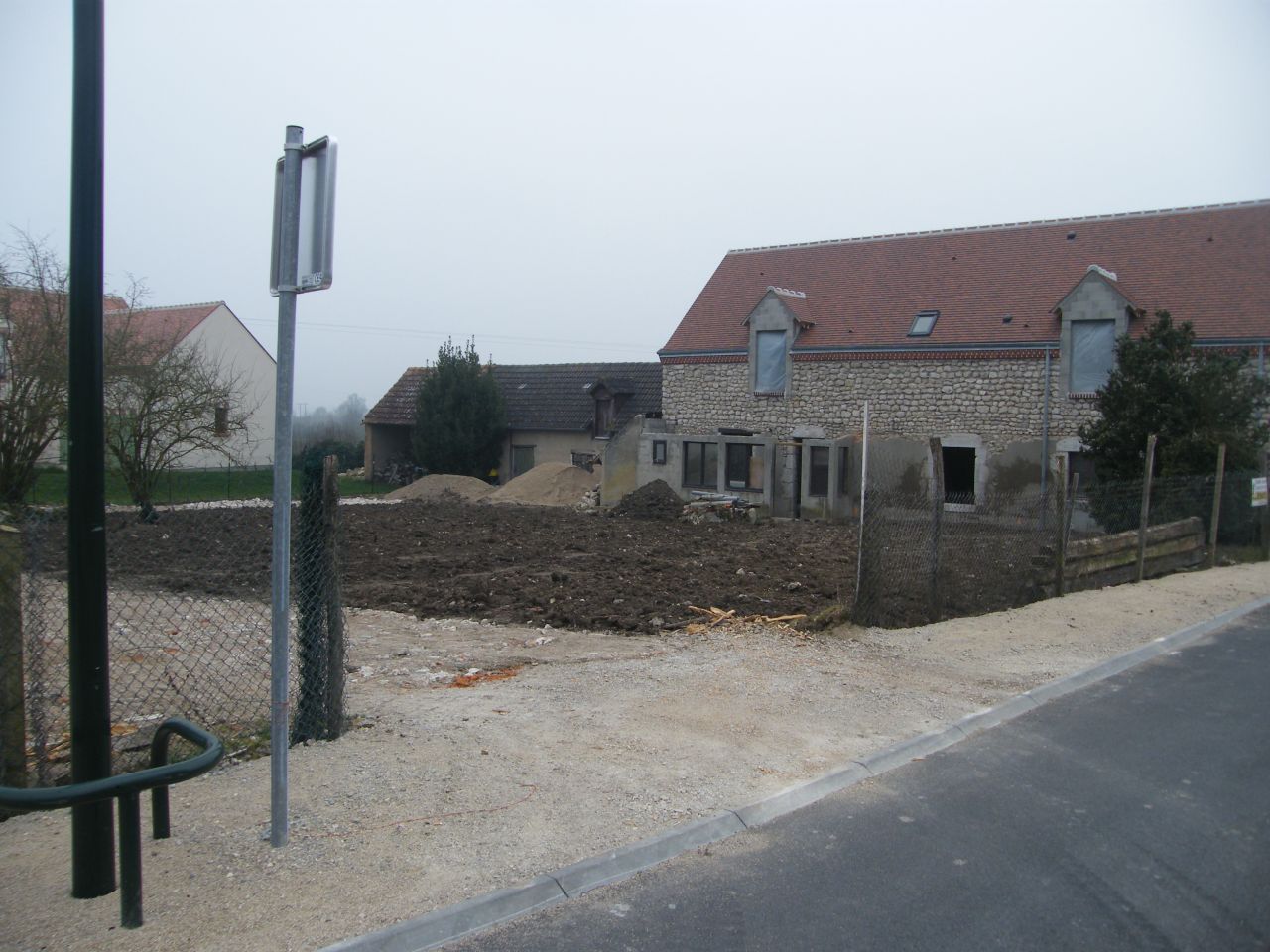 Terrassement fini.