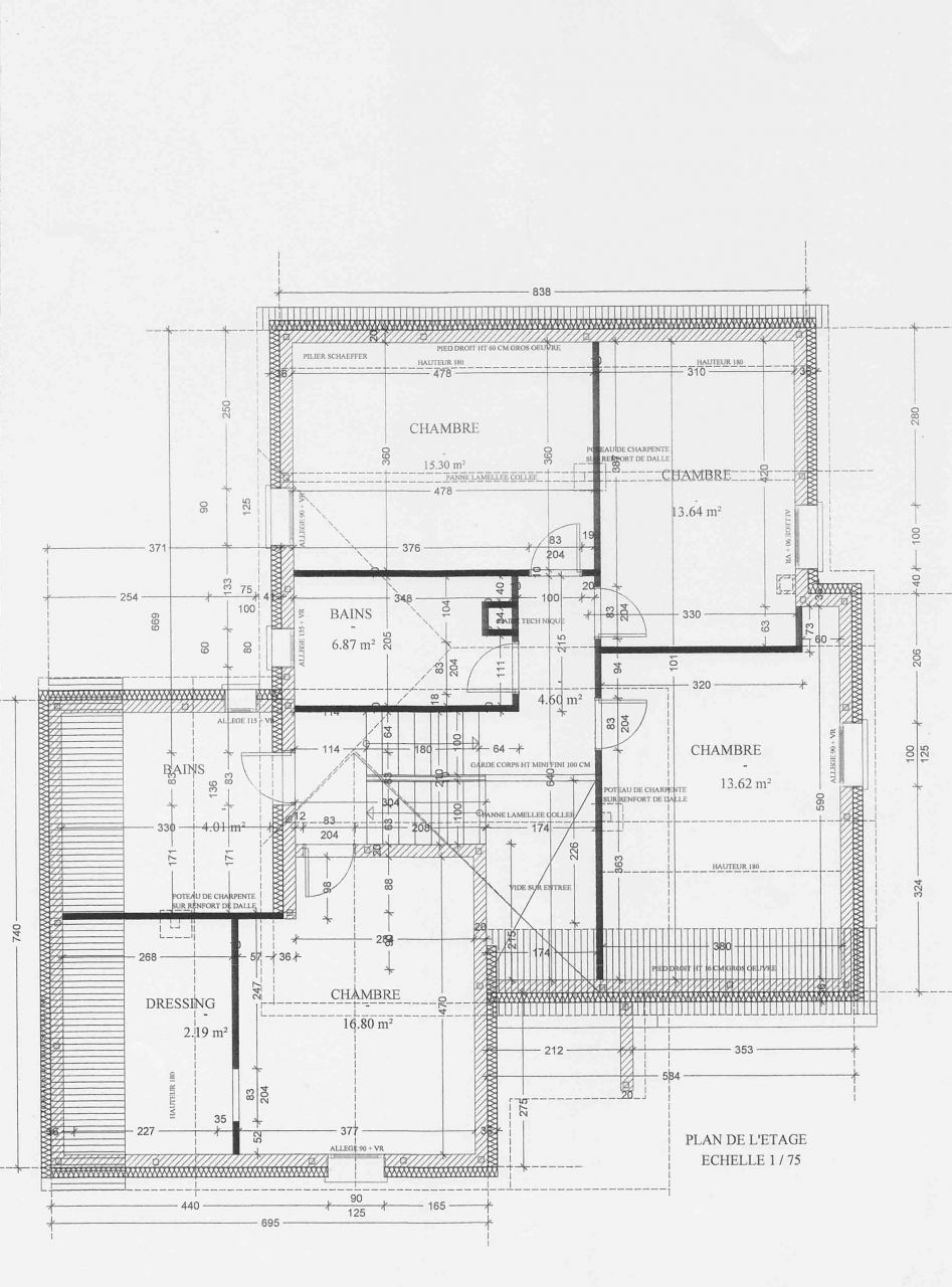 Plan du demi et tage