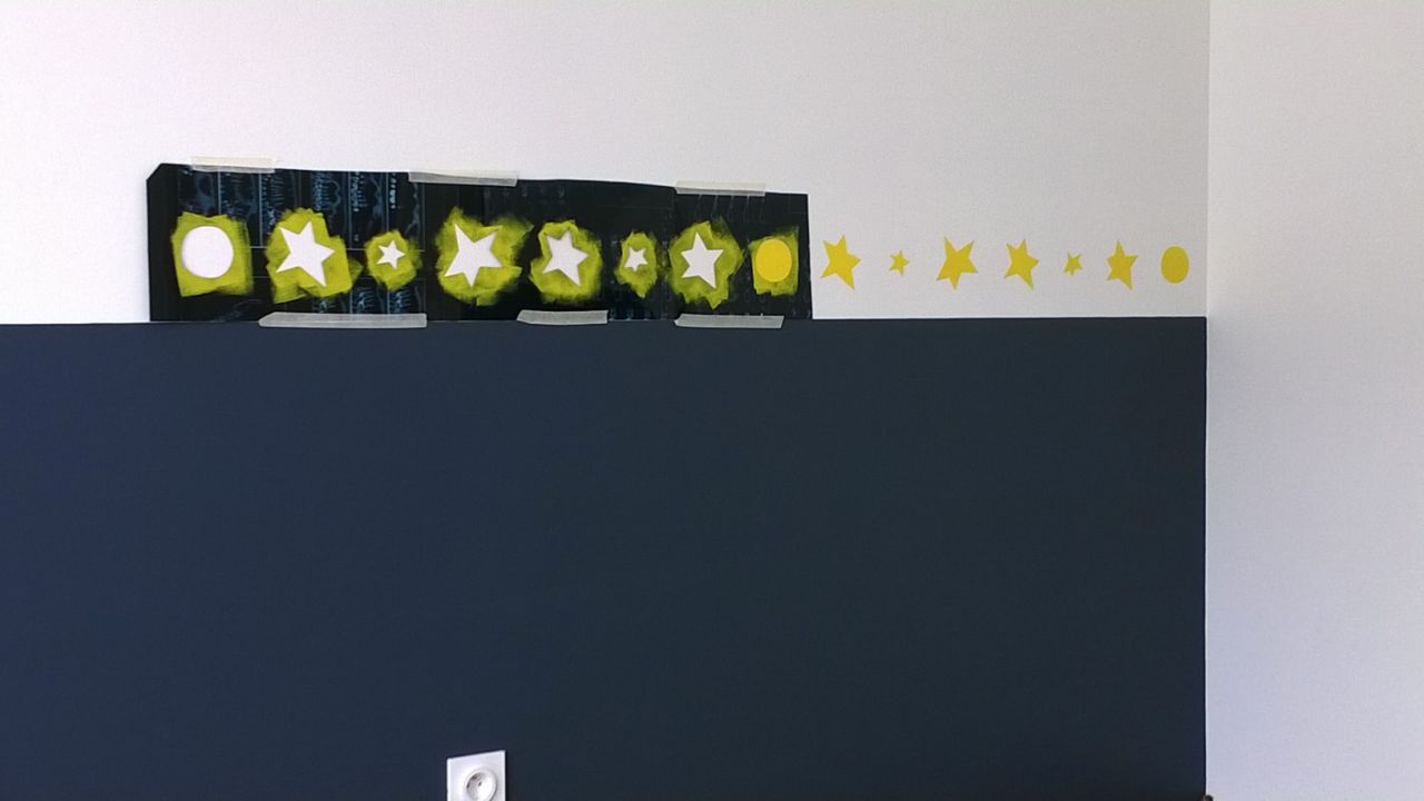 Réalisation de la frise sur le thème du Petit Prince.