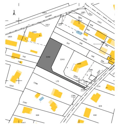 Plan cadastral de notre terrain