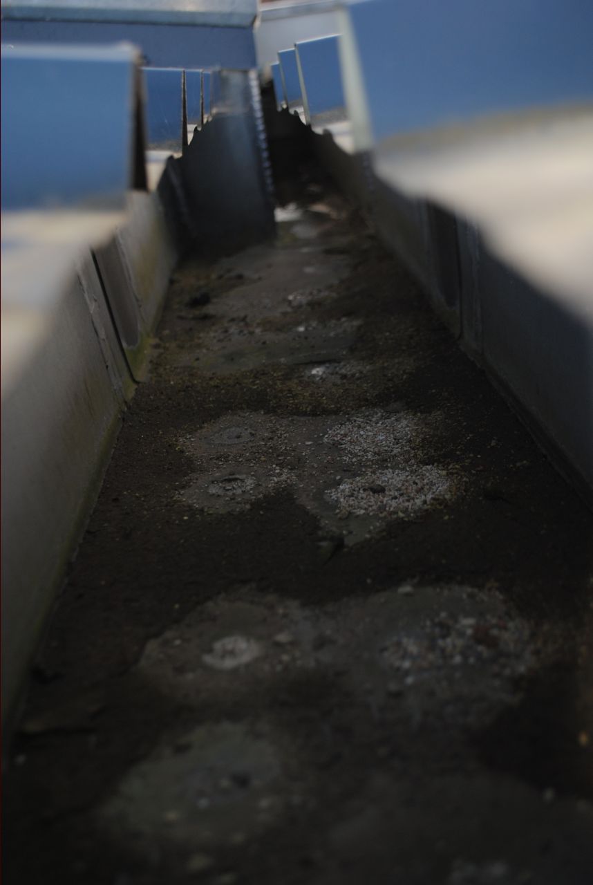 le couvreur affirme avoir posé son produit "décothane" le 18 mars 2015. photo prise le 13 avril 2015. le produit (sous couche à poser sur surface propre   fibre de verre   peinture ) semble parfaitement .... invisible.....