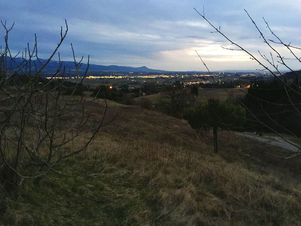 Vue sud du terrain