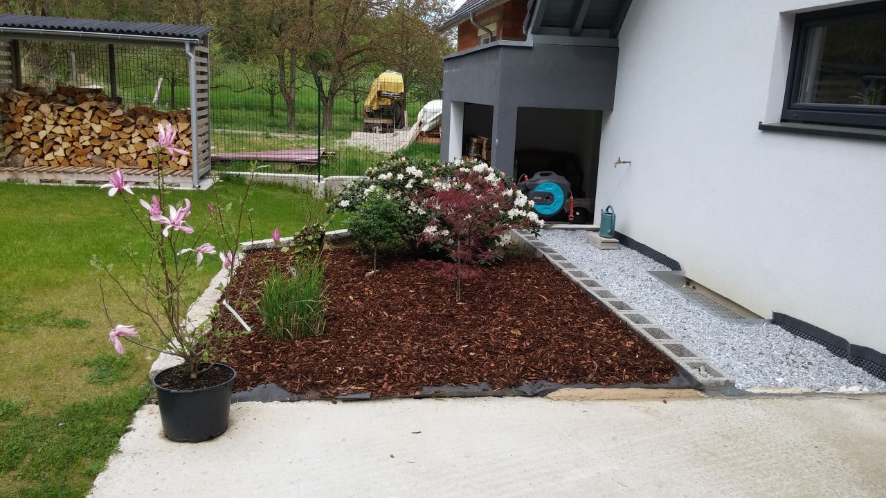 espace plantation à l'arrière