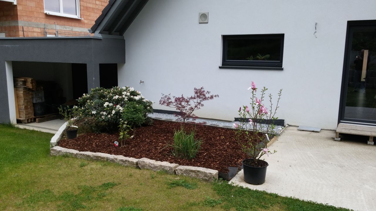 espace plantation à l'arrière