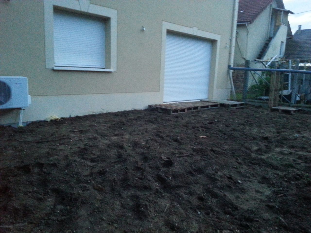 remblai coté terrasse