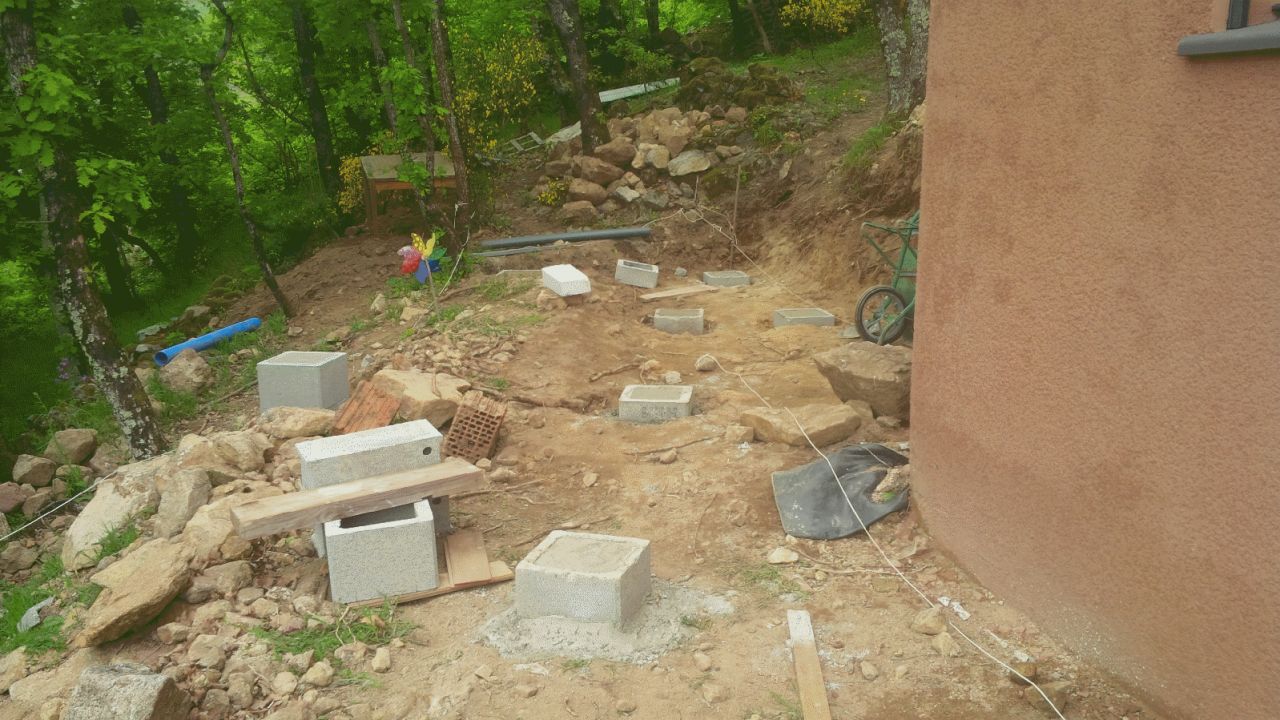 détail des plots côté ouest