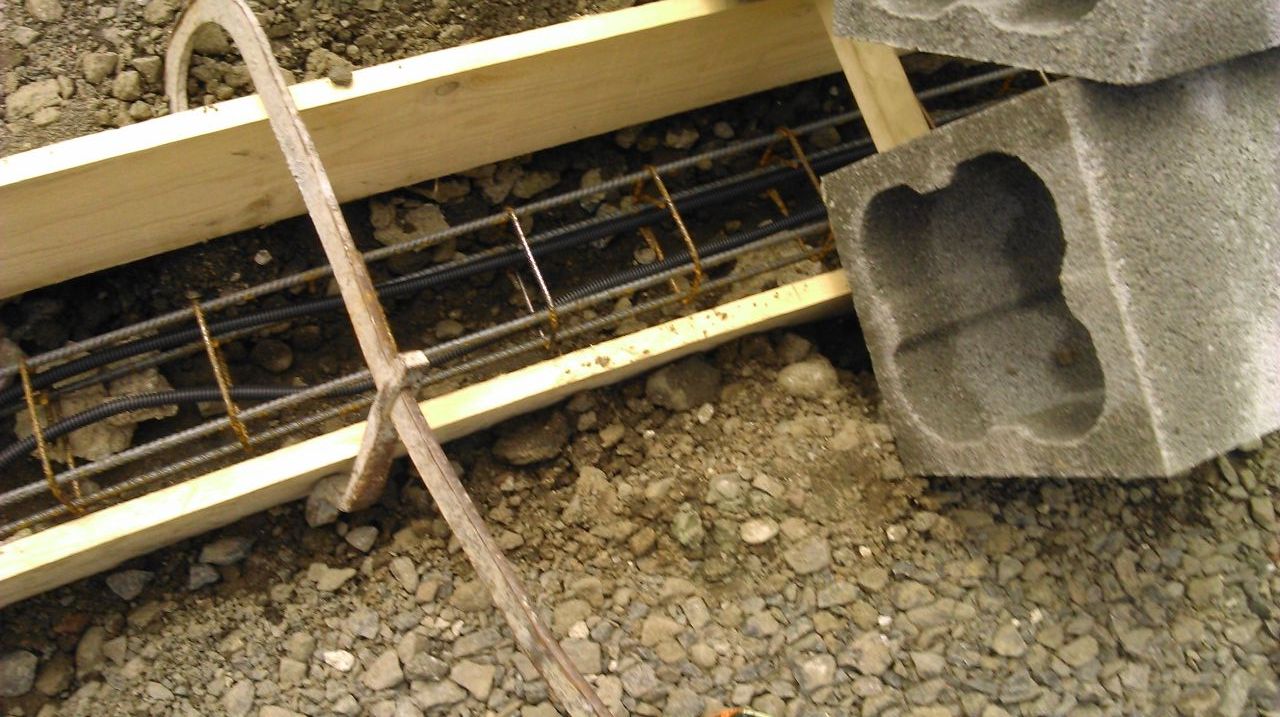 Ferraillage du seuil du portail