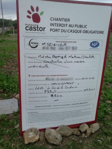Pose du panneau