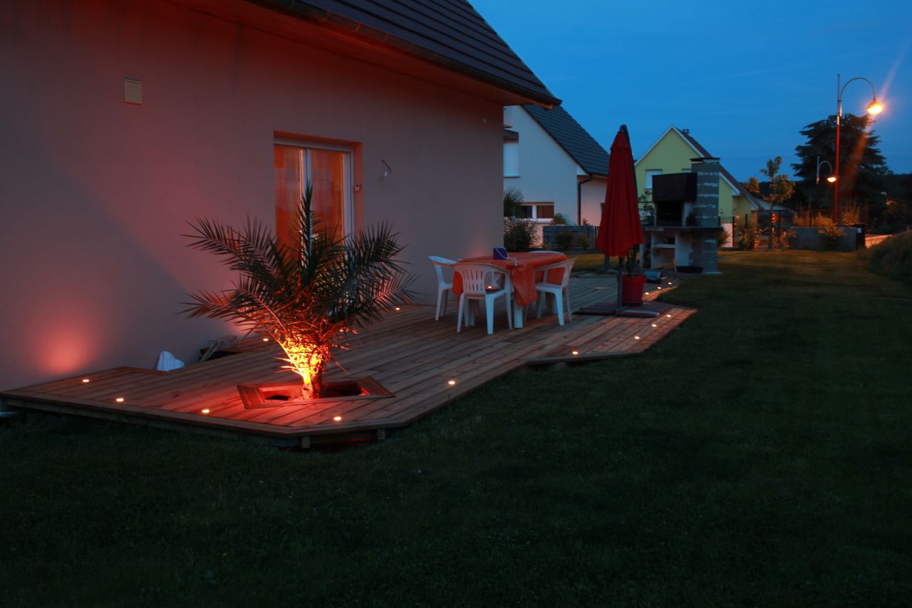 Terrasse en cours de construction
