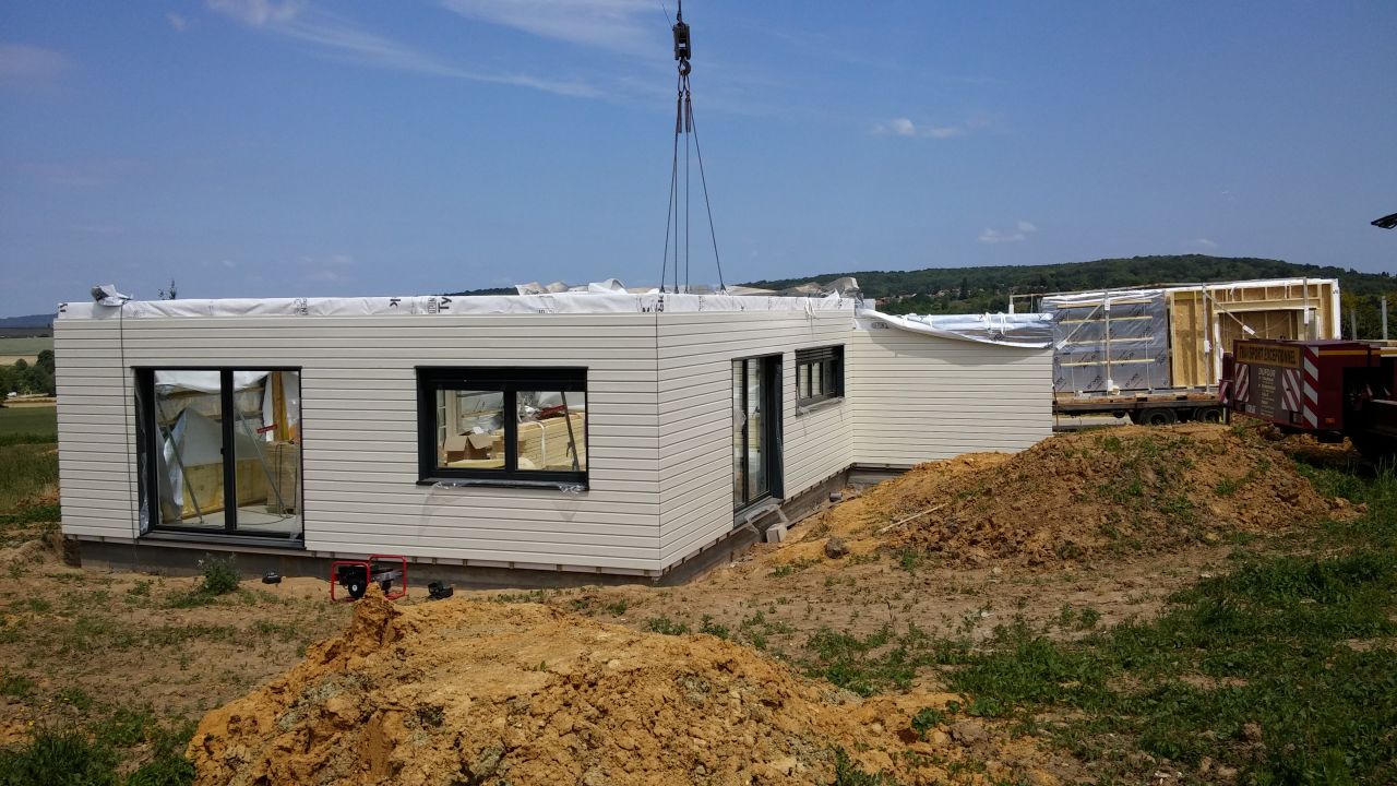 Vue sud avec garage