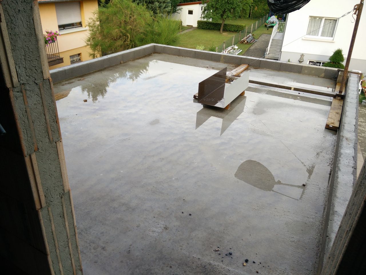 terrasse beton sans pente