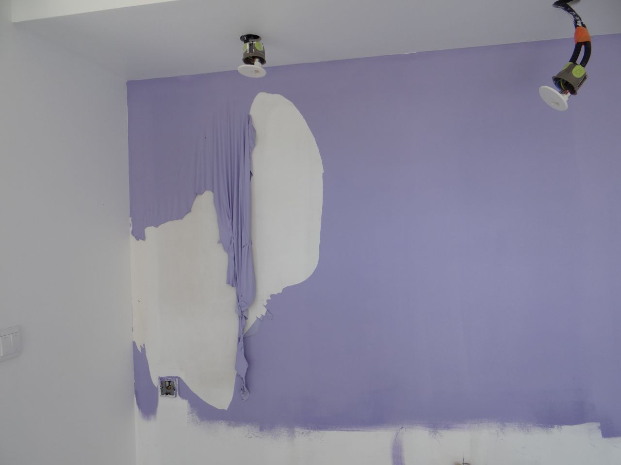 Peinture élastique qui a bien énervé !!