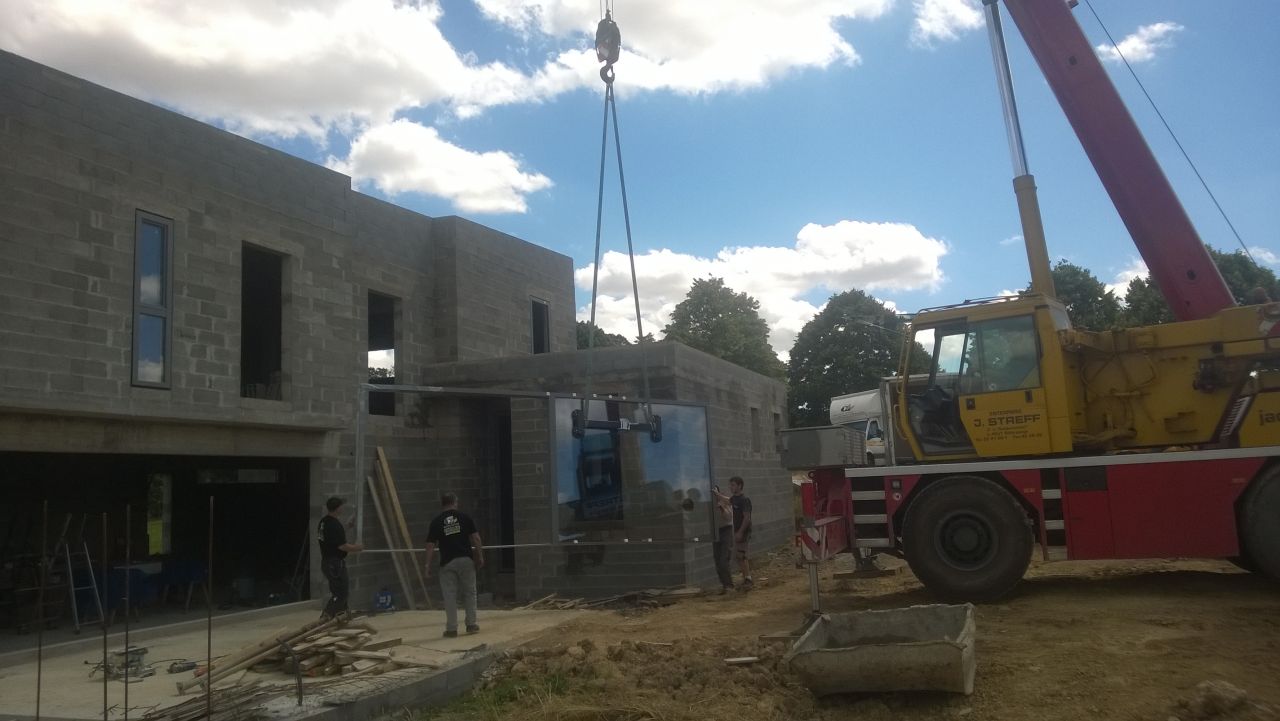 Grue transportant la Baire de 5.60m levant coulissante