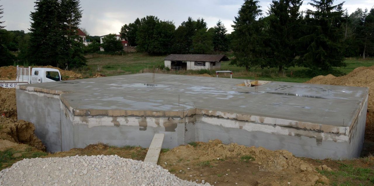 Dalle béton finie
