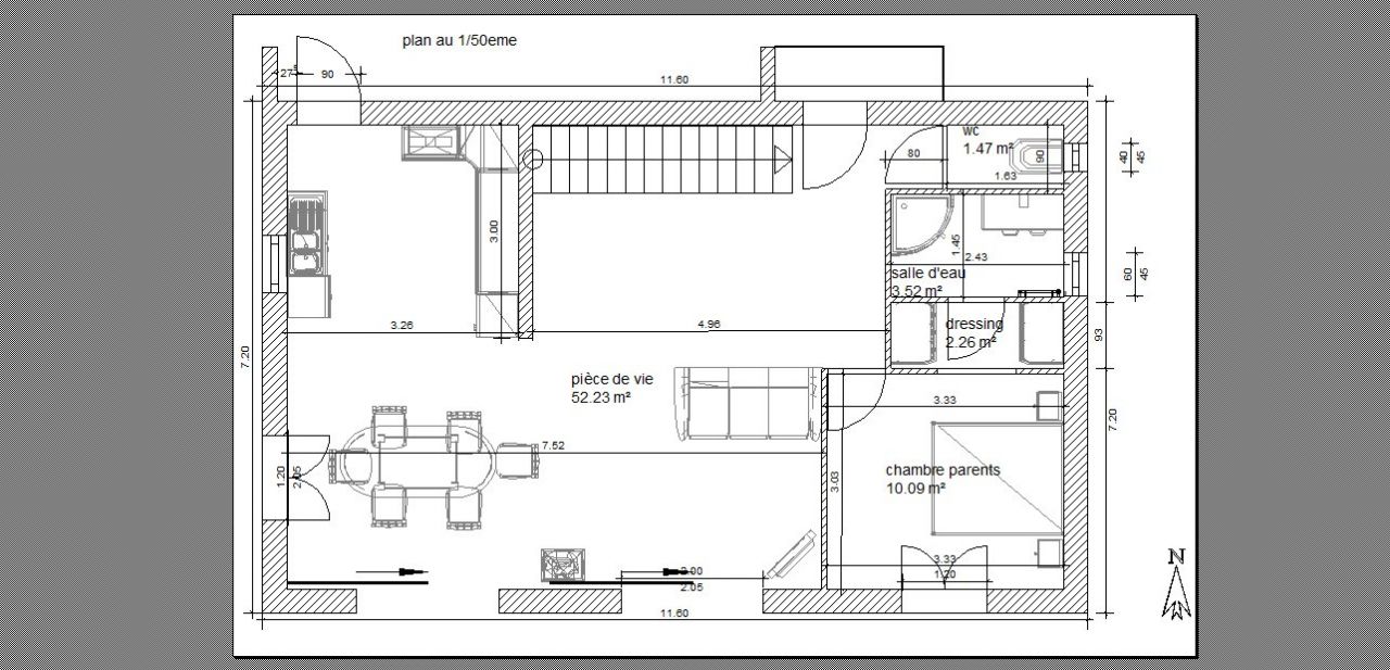 plan au 1/50me