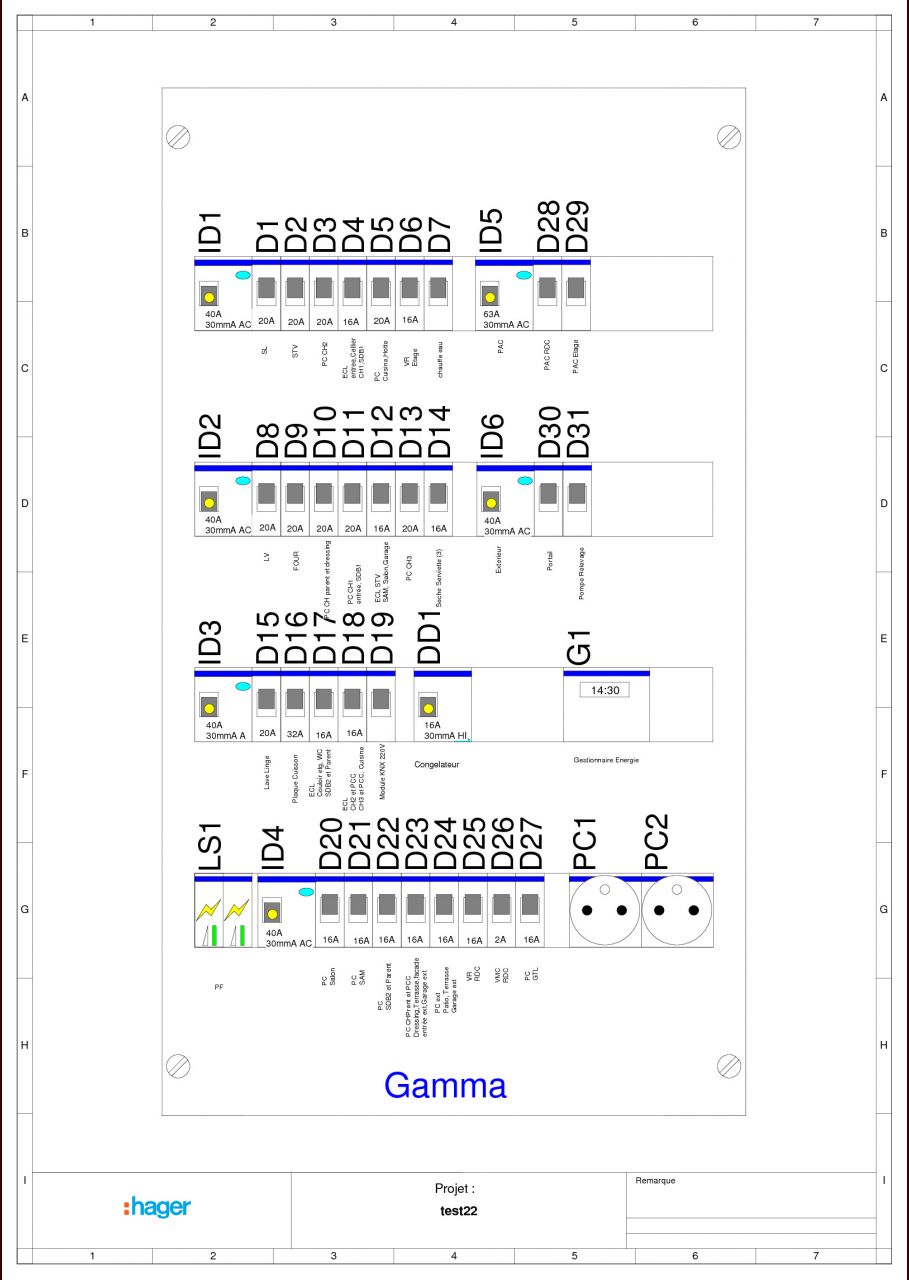 tableau Electrique prvision