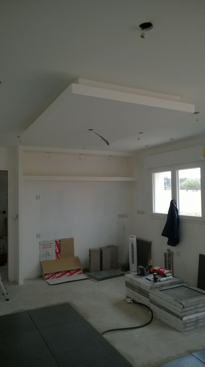 finition faux plafond cuisine et insert lments